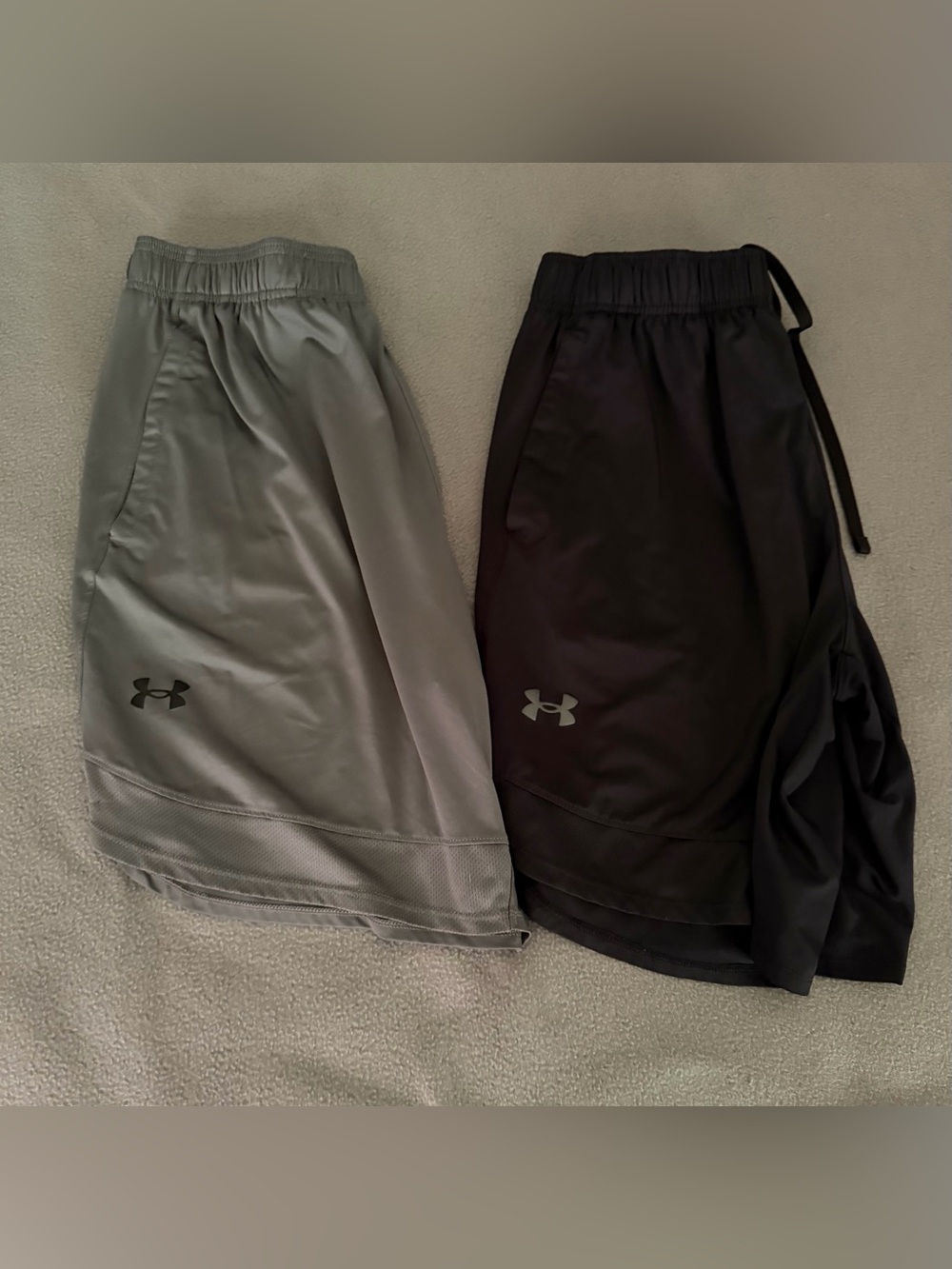 Under Armour Men’s Performance Shorts bundle — Gray and Black